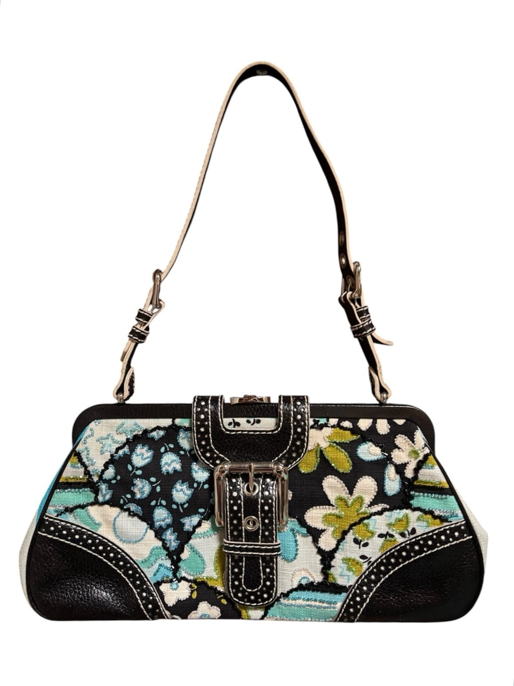 Isabella Fiore floral frame or shoulder bag